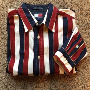 VTG 90s Tommy Hilfiger Button Down Americana